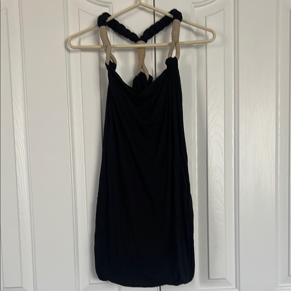 All saints Chic Black and Tan Dress